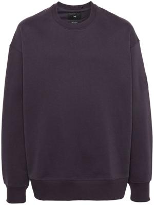 Y-3 Katoenen sweater met logo-applicatie - Paars