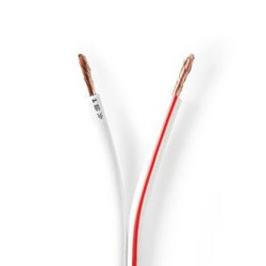 Nedis CAGW2500WT1000 audio kabel 100 m Rood, Wit