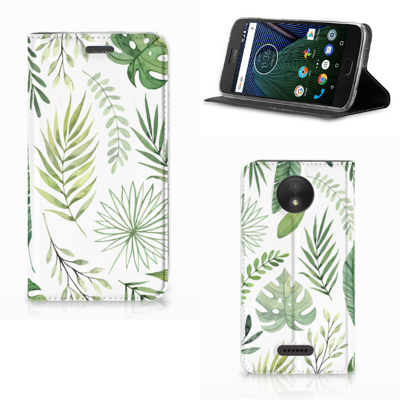 Motorola Moto C Plus Smart Cover Leaves
