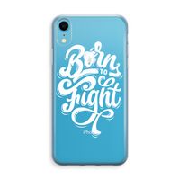 Born to Fight: iPhone XR Transparant Hoesje - thumbnail