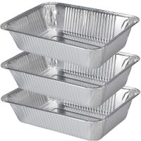 Set van 15x stuks barbecue grillschalen vierkant 23 x 16 cm - thumbnail