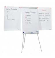 Franken Flipchart X-tra! Line® Standard Plus (b x h) 68 cm x 105 cm Lichtgrijs Incl. opbergbakje, Incl. papierhouder, Afwisbaar, In hoogte verstelbaar, - thumbnail