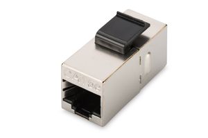 Digitus RJ45 / RJ45-koppeling Netwerk Adapter CAT 5e [1x RJ45-bus, RJ45-bus 8p8c - 1x RJ45-bus, RJ45-bus 8p8c] Nikkel