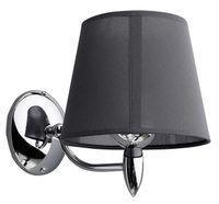 Sapho Hanbe wandlamp met kap E27 60W chroom - thumbnail