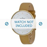 Horlogeband Skagen SKW2137 Leder Beige 14mm - thumbnail