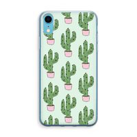 Cactus Lover: iPhone XR Transparant Hoesje