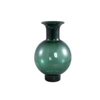 PTMD Nory Green glass bulb vase round regular - thumbnail