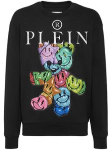 Philipp Plein sweat à imprimé ourson - Noir