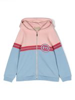 Gucci Kids hoodie à logo GG - Rose