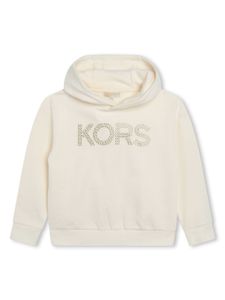 Michael Kors Kids hoodie à logo appliqué - Tons neutres