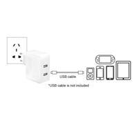 LogiLink PA0094 USB-oplader Thuis Uitgangsstroom (max.) 3400 mA 2 x USB - thumbnail