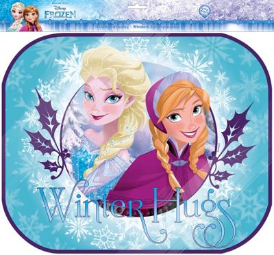 Disney zonneschermen Frozen 44 x 36 cm 2 stuks blauw Disney zonneschermen Frozen 44 x 36 cm 2 stuks blauw