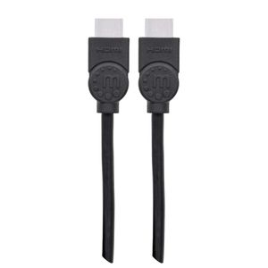 Manhattan 323215-CG HDMI-kabel HDMI Aansluitkabel HDMI-A-stekker, HDMI-A-stekker 2.00 m Zwart 4K UHD, Audio Return Channel (ARC)