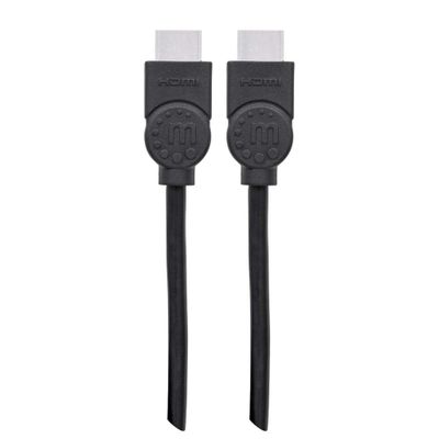 Manhattan 323215-CG HDMI-kabel HDMI Aansluitkabel HDMI-A-stekker, HDMI-A-stekker 2.00 m Zwart 4K UHD, Audio Return Channel (ARC)