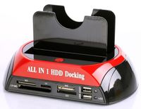 All in 1 HDD Dual Docking Station Backup IDE HDD Card Reader - thumbnail