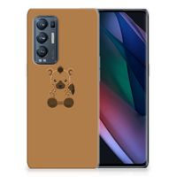 OPPO Find X3 Neo Telefoonhoesje met Naam Baby Hyena - thumbnail