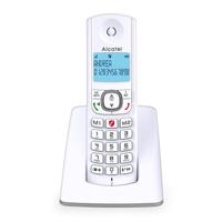 Alcatel F530 - Draadloze telefoon met geavanceerde oproepblokkering, handsfree, groot scherm met achtergrondverlichting, VIP-beltonen, 10 oproepmelodieën, grijs