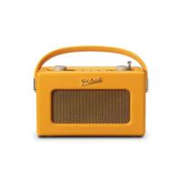 Roberts Radio Revival Uno BT Draagbare radio met Dab-FM, Bluetooth, vintage design, streaming, AUX-ingang, hoofdtelefoonuitgang, alarm, zonnegeel