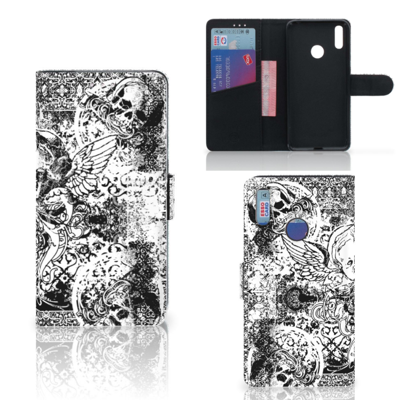 Telefoonhoesje met Naam Huawei Y7 (2019) Skulls Angel Telefoonhoesje met Naam Huawei Y7 (2019) Skulls Angel
