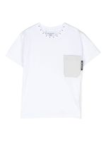 Neil Barrett Kids t-shirt à patch logo - Blanc - thumbnail