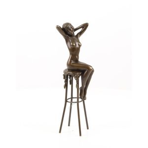 BRONZEN SCULPTUUR GENAAMD -WAKKER WORDEN-