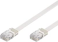 Goobay 95152 CAT 6 platte patchkabel, U/UTP, wit