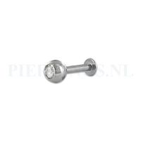 Labret 1.6 mm 8 mm kristal