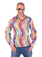 Hippie blouse rainbow waves