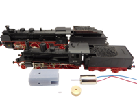 micromotor NA033F motor ombouwset voor Arnold BR 18.4 (Motor in de tender), BR 18.5 , BR36, S 3/6 (Motor in de tender), KPEV P4, SNCF 231, SNCB reeks 3649