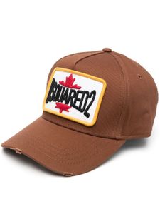 DSQUARED2 casquette à patch logo - Marron