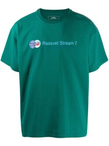 RASSVET t-shirt ample à détail de slogan - Vert