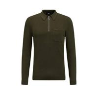 WE Fashion fijngebreide trui olijfgroen