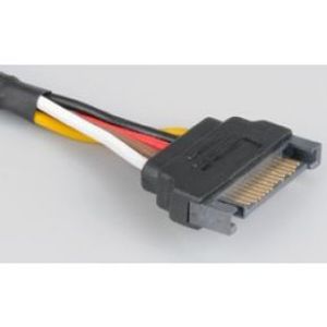 Akasa Sata Power Cable Extension Zwart 0,3 m