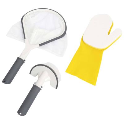 Bestway - Schoonmaakset Lay-Z-Spa - 3 Stuks - Schepnet - Schoonmaakborstel - Schrobwant Bestway - Schoonmaakset Lay-Z-Spa - 3 Stuks - Schepnet - Schoonmaakborstel - Schrobwant