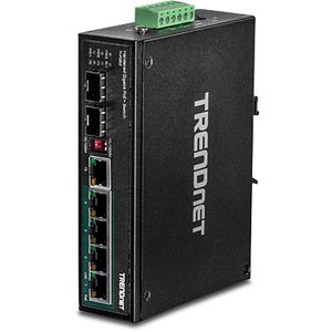 Trendnet TI-PG62 netwerk-switch Unmanaged Gigabit Ethernet (10/100/1000) Power over Ethernet (PoE) Zwart