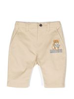 Moschino Kids pantalon chino à imprimé Teddy Bear - Tons neutres