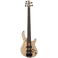 Cort A5 Ultra Ash Etched Natural Black 5-snarige elektrische basgitaar met deluxe softcase