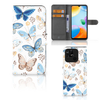 Telefoonhoesje met Pasjes voor Xiaomi Redmi 10C Vlinder