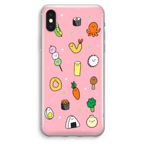 Happy bento friends: iPhone XS Max Transparant Hoesje