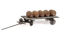 MBZ 80269 H0 bierwagen met biervaten Lasercut bouwpakket, Ongeverfd