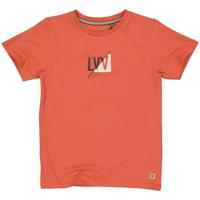 LEVV Jongens t-shirt - Kaleb - Oranje rood - thumbnail