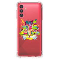 Samsung Galaxy A13 5G | A04s Stevig Bumper Hoesje Cat Color