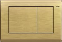 Teceplanus Wc-Bedieningsplaat, Oud Messing, Duospoeltechniek