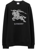 Burberry sweat à logo brodé EKD - Noir