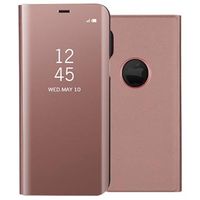 iPhone X / iPhone XS Luxury Series Mirror View Flip Case - Rose Gold - thumbnail