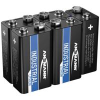 Ansmann Lithium Industrial 6LR61 9V batterij (blok) Lithium 1200 mAh 9 V 5 stuk(s) - thumbnail