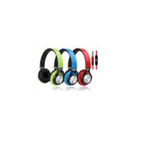 Solid Stereo Headset met microfoon, Wit/Groen, model HT-HD212