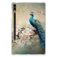 Back Case voor Samsung Galaxy Tab S9 Plus Vintage Pauwen