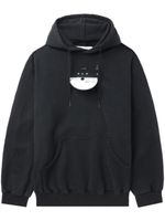 Doublet hoodie en coton à broderies - Noir