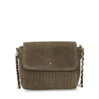 Sacha suède crossbody tas kaki